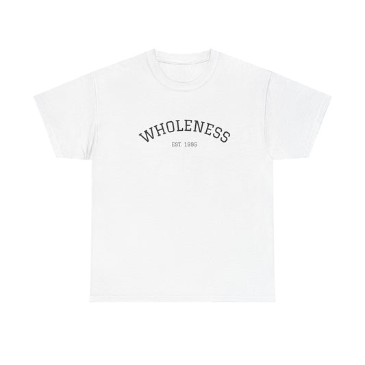 Unisex Heavy Cotton Tee with 'Wholeness' Design, Casual Tee, Comfortable Shirt, Gift for Mindfulness Lovers, Daily Wear, Relaxed Fit, [...]