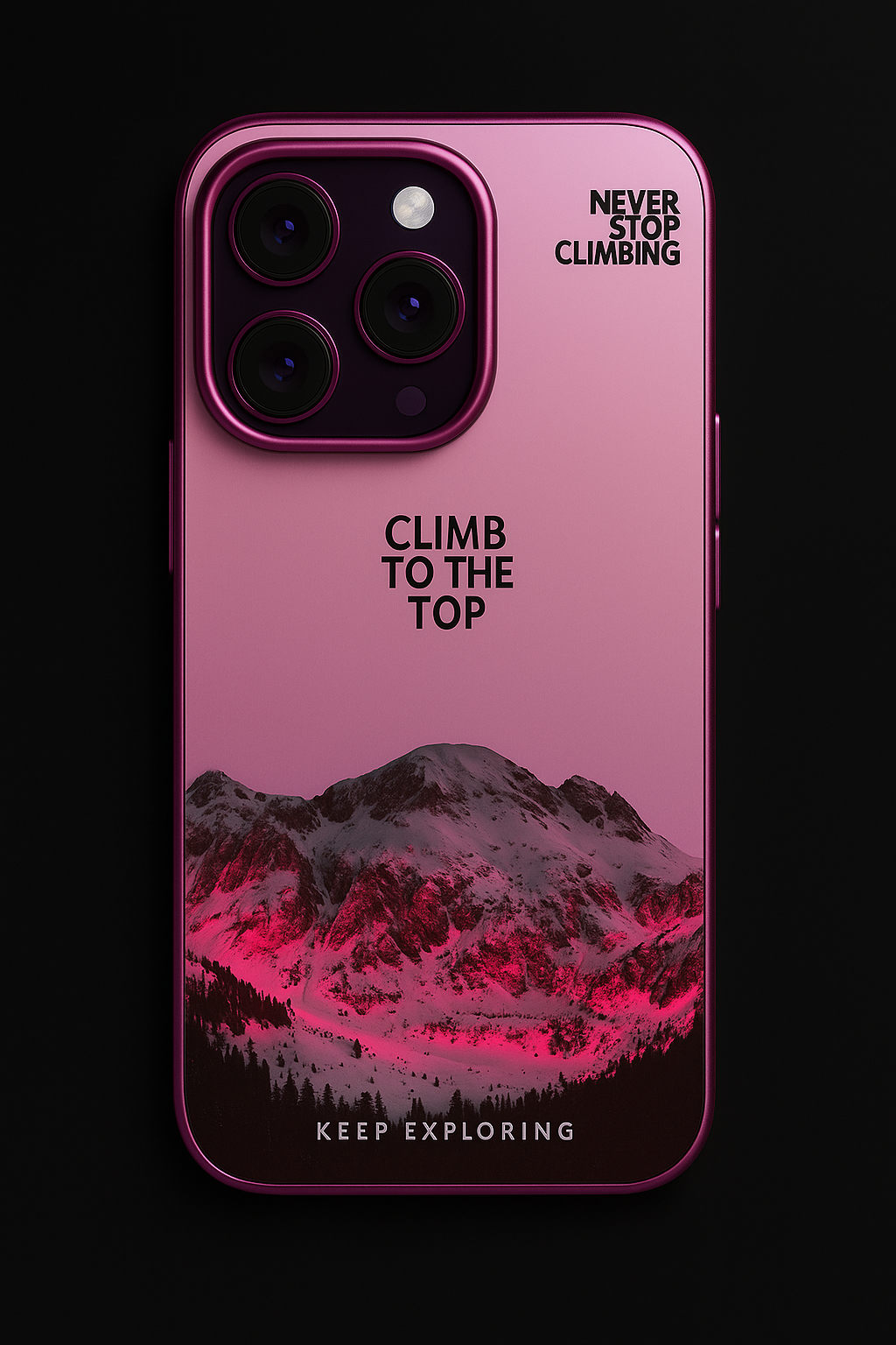 Snow Mountain Mirror Case iphone 11 - 14 pro max