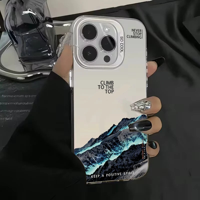 Snow Mountain Mirror Case iphone 14 - 17 pro max