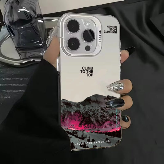 Snow Mountain Mirror Case iphone 14 - 17 pro max