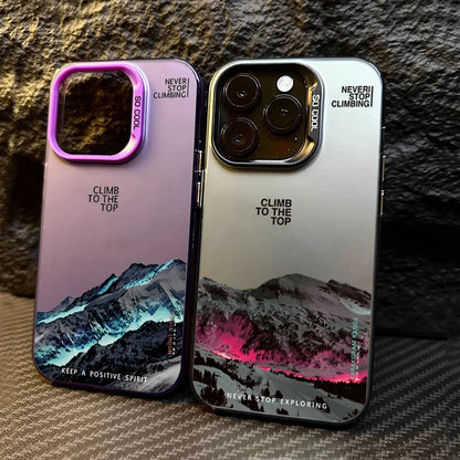 Snow Mountain Mirror Case iphone 11 - 14 pro max